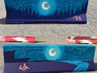 2022
Client: BUMP x City of Calgary
Project: Road Works
The “Local Time” series is an homage to celestial bodies acting as a universal indicator of time. Each barrier is a key time of day: Sunrise, Noon, Sunset, and Midnight.