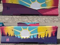 2022
Client: BUMP x City of Calgary
Project: Road Works
The “Local Time” series is an homage to celestial bodies acting as a universal indicator of time. Each barrier is a key time of day: Sunrise, Noon, Sunset, and Midnight.