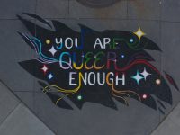 2021
"You Are Queer Enough"
Client: Shaw Communications
Project: Temporary Pride mural near Central Memorial Park